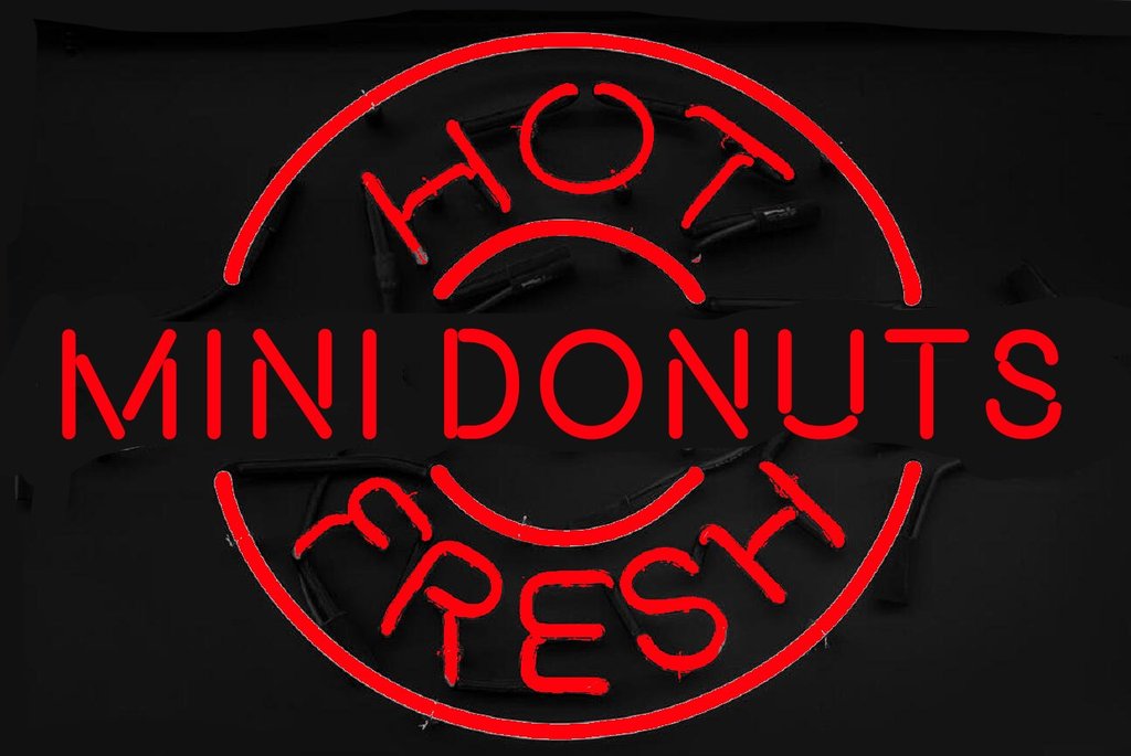 Hot Mini Donuts Fresh Neon Sign